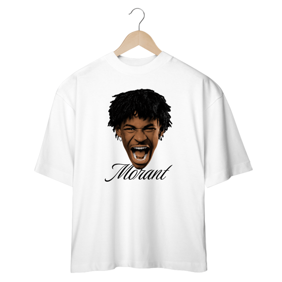 CAMISETA MORANT OVERSIZED BRANCA
