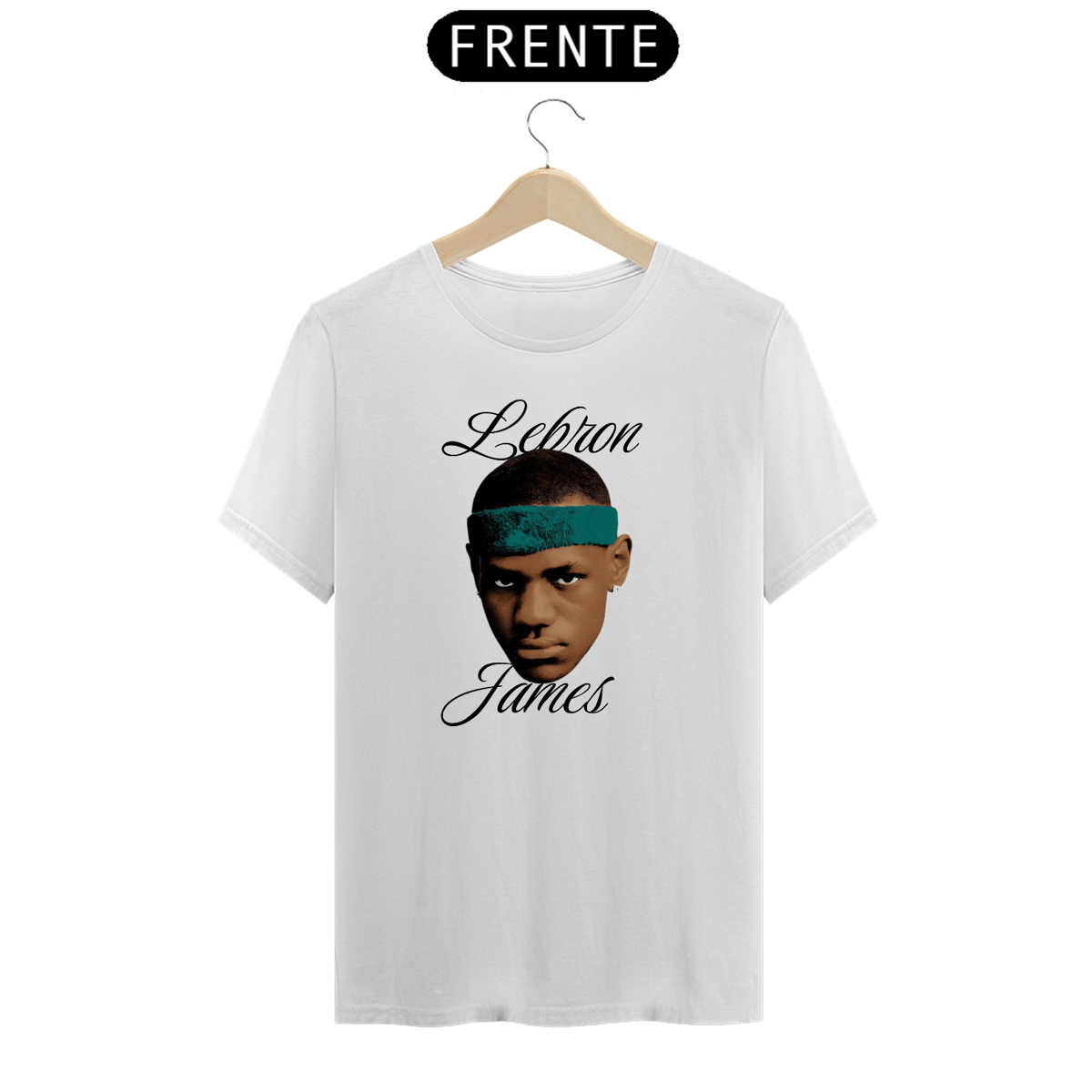 Nome do produto: CAMISETA LEBRON JAMES PADRÃO BRANCA