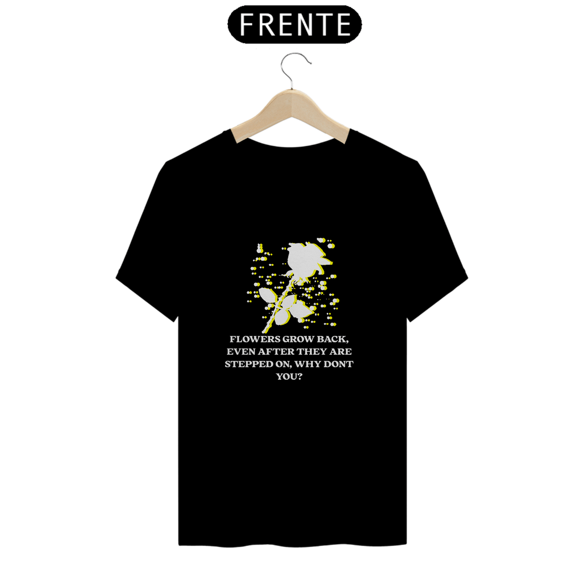 Nome do produto: CAMISETA FLOWERS YELLOW