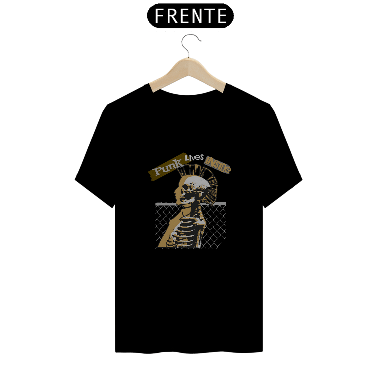 Nome do produto: CAMISETA PUNK LIVES INSIDE