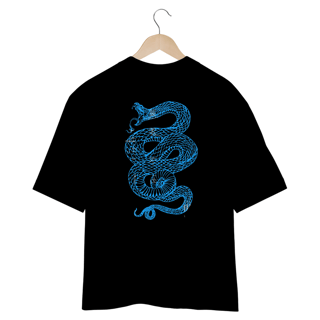 CAMISETA OVERSIZED BLUE SERPENT - COSTAS