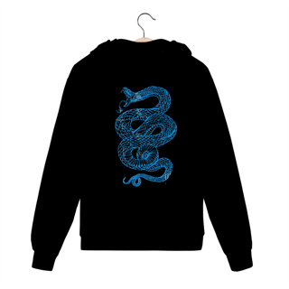 MOLETON ZIPER - BLUE SERPENT - COSTAS