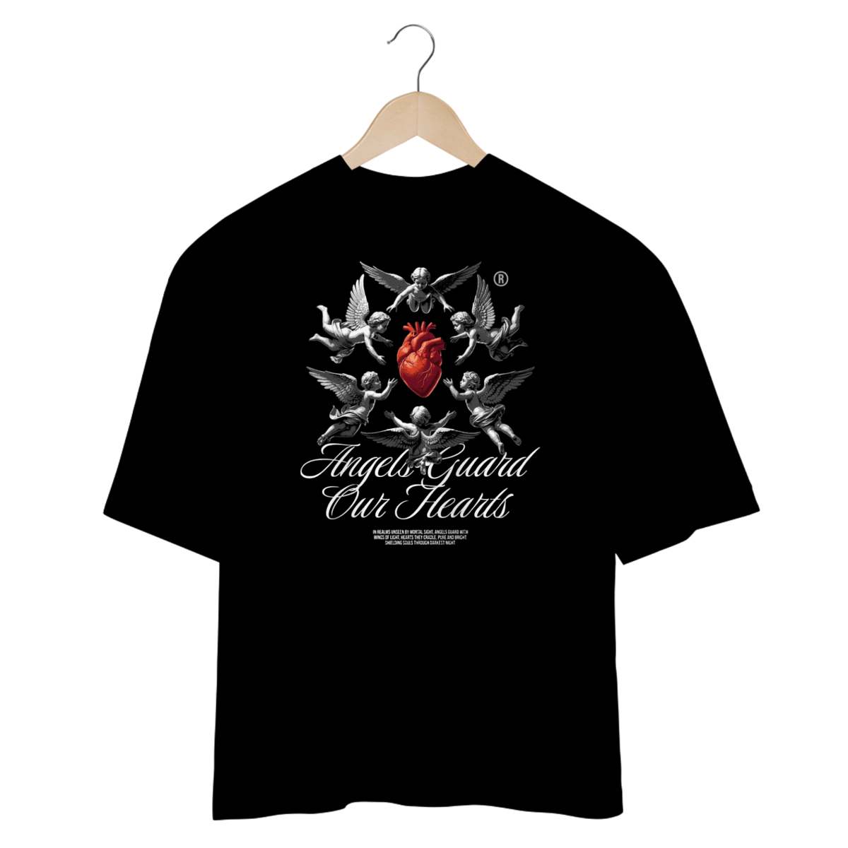 Nome do produto: CAMISETA ANGELS HEARTS OVERSIZED