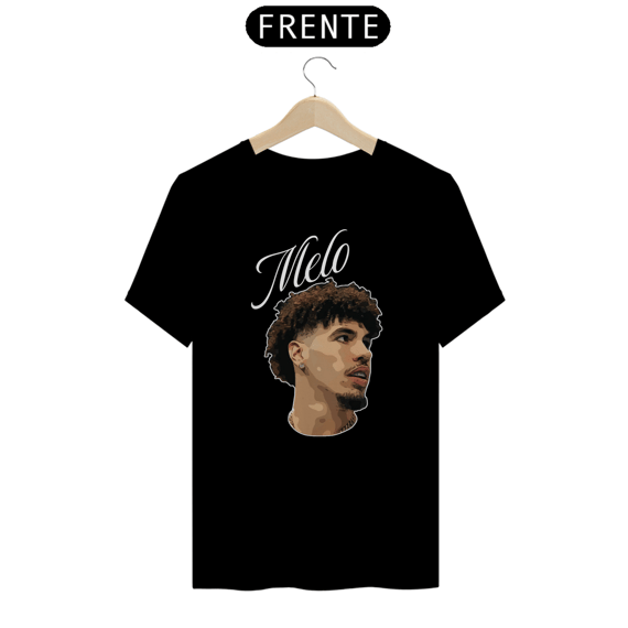 CAMISETA MELO PADRÃO PRETA