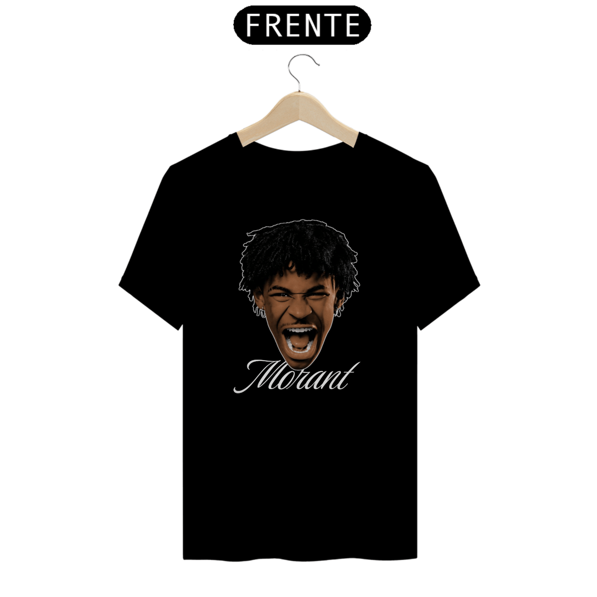 Nome do produto: CAMISETA MORANT PADRÃO PRETA