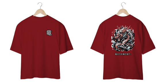 CAMISETA OVERSIZED - LIBERTE O PODER DO DRAGÃO