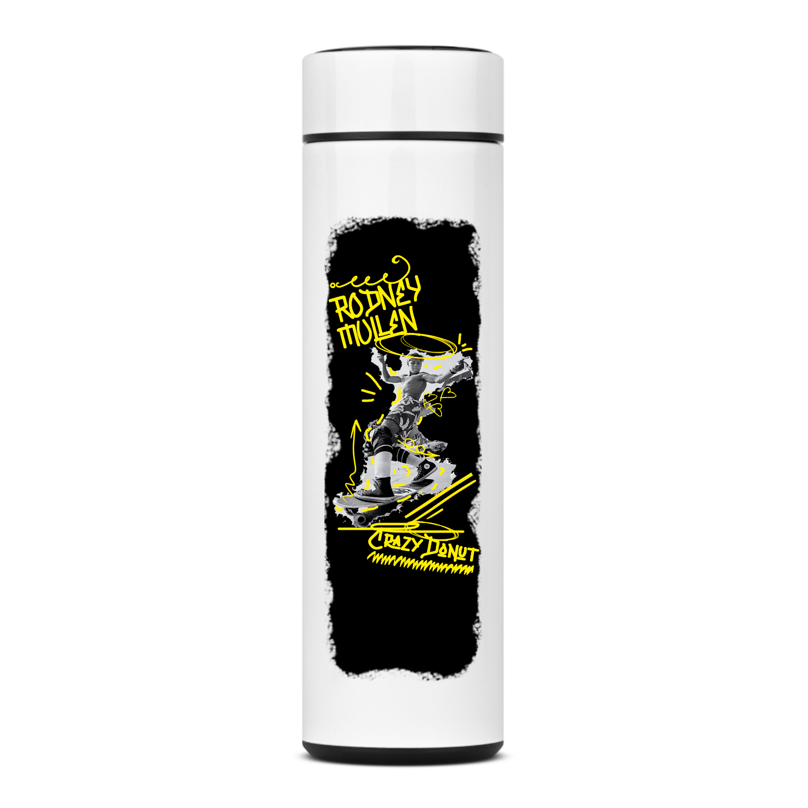 Garrafa Térmica 400ml Bebidas Quentes e Frias Com Filtro para Chá - Rodney Mullen 80