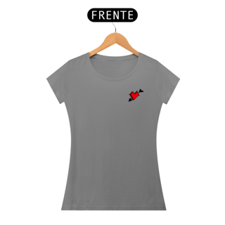 Nome do produto Camiseta BabyLong - Coração Flechado