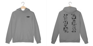Nome do produto Moletom Canguru Grande, Estampa Frente e Costas, Moletom com Capuz Streetwear, Moletom Masculino Unissex, Estilo Grafite, Tribal, Rap, Street Skate e Bike Wheeling ,Grau de Bike, Rock, Roupa Undeground, Estilo de Rua - Moletom Graffity TOTENS 