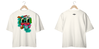 Nome do produto Camiseta Oversized Unissex Underground Skate Bike Loose cut - Sticker Man 