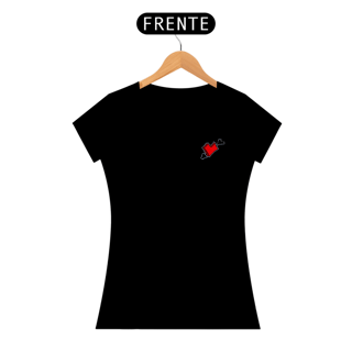 Camiseta BabyLong - Coração Flechado