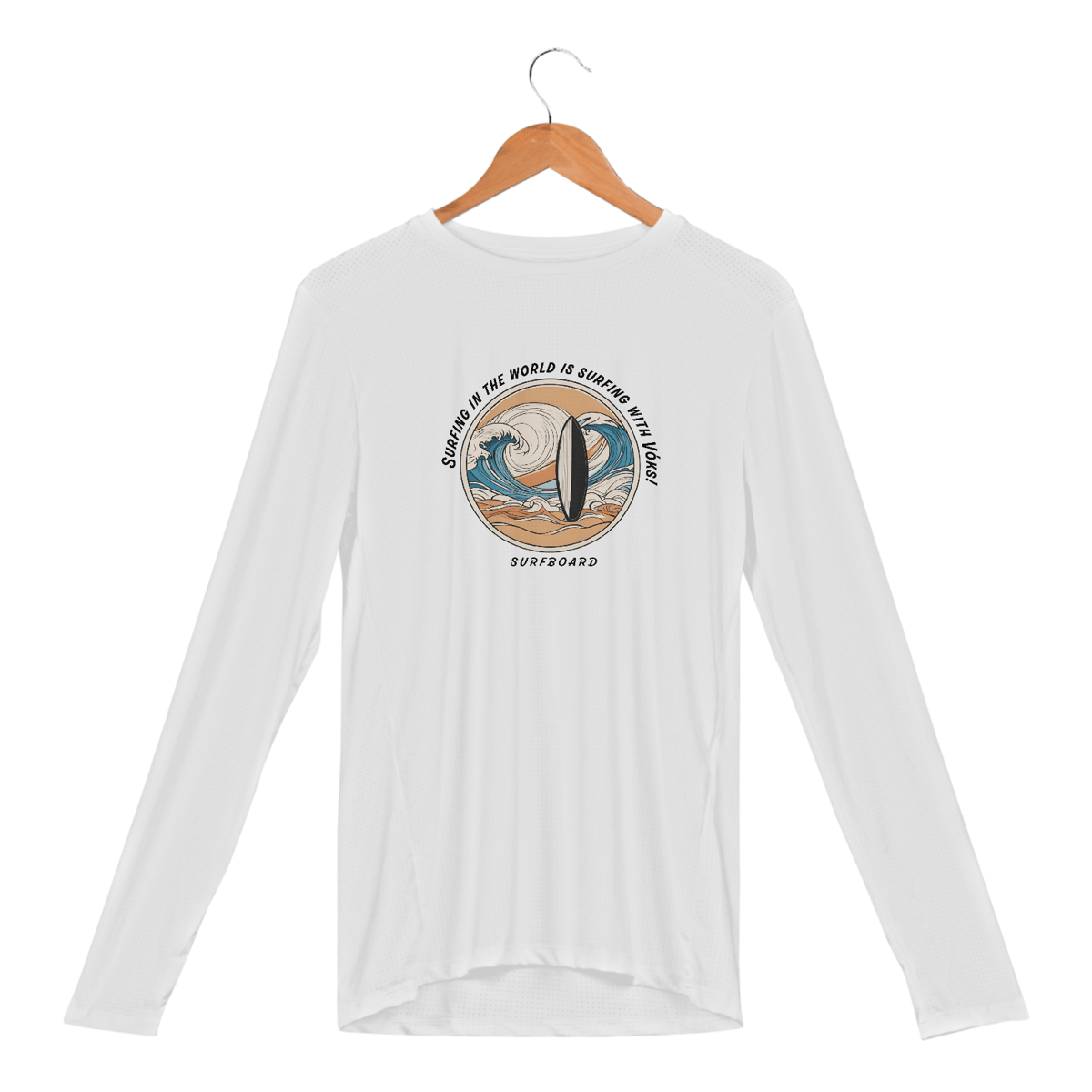 Nome do produto: Camisa Manga Longa Surfboard 2025 - Sport Dry-UV Poliamida