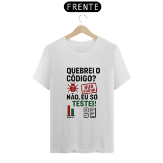 Nome do produto T-Shirt - Detetive de Bugs