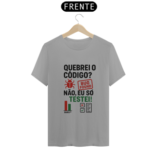 Nome do produto T-Shirt - Detetive de Bugs