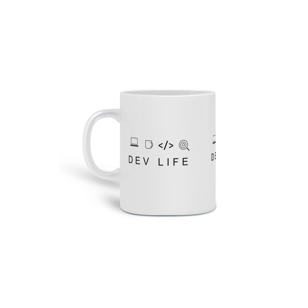 Caneca Cerâmica Dev Life