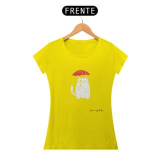 Nome do produto T-Shirt feminina gato na chuva