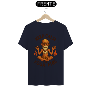 Nome do produto Camiseta Prime Keep Calm and Yoga Fire (Dhalsim)