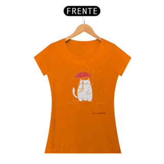 Nome do produto T-Shirt feminina gato na chuva