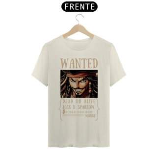 Nome do produto Camiseta One Piece/Jack Sparrow