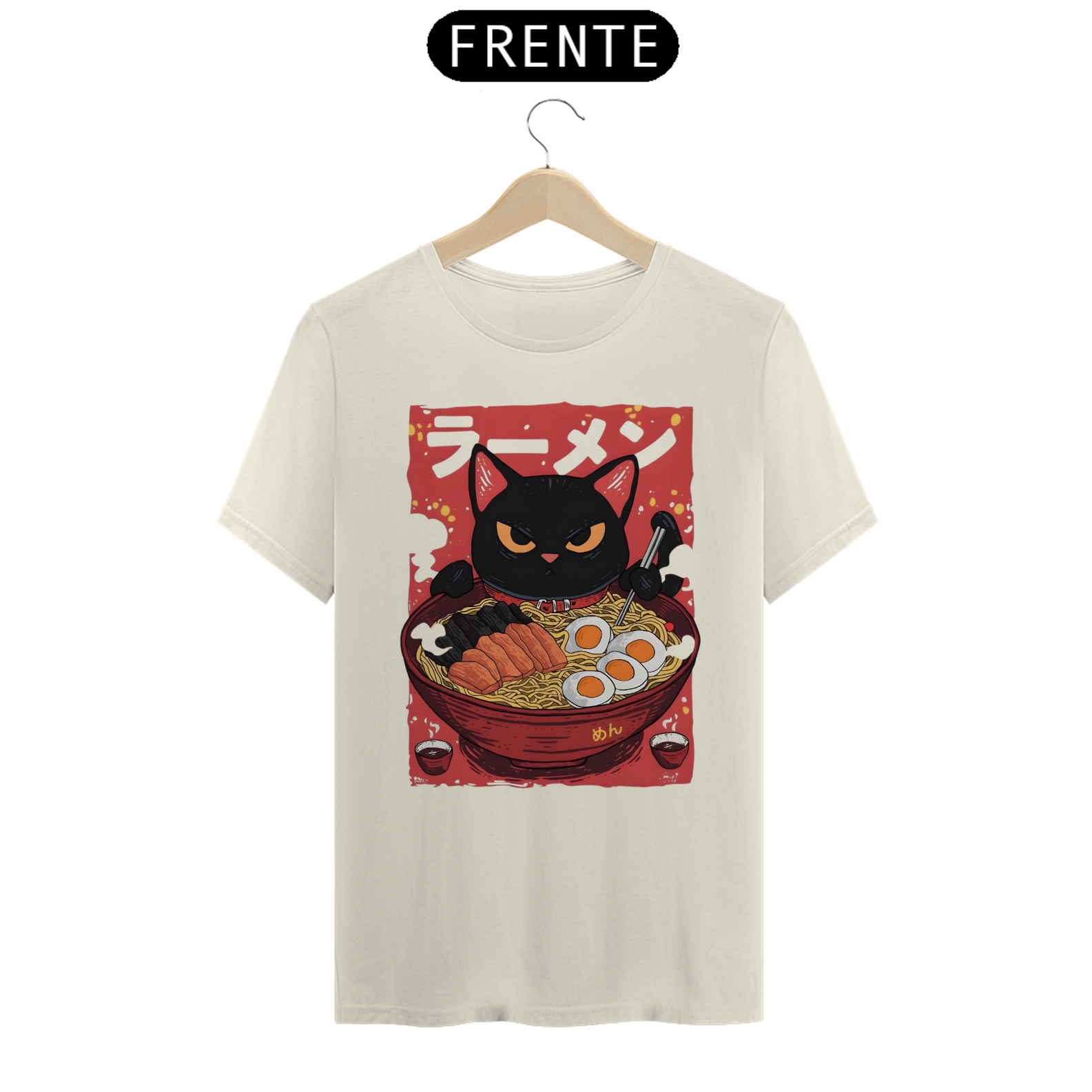 Camiseta Prime Gato/Comida japonesa