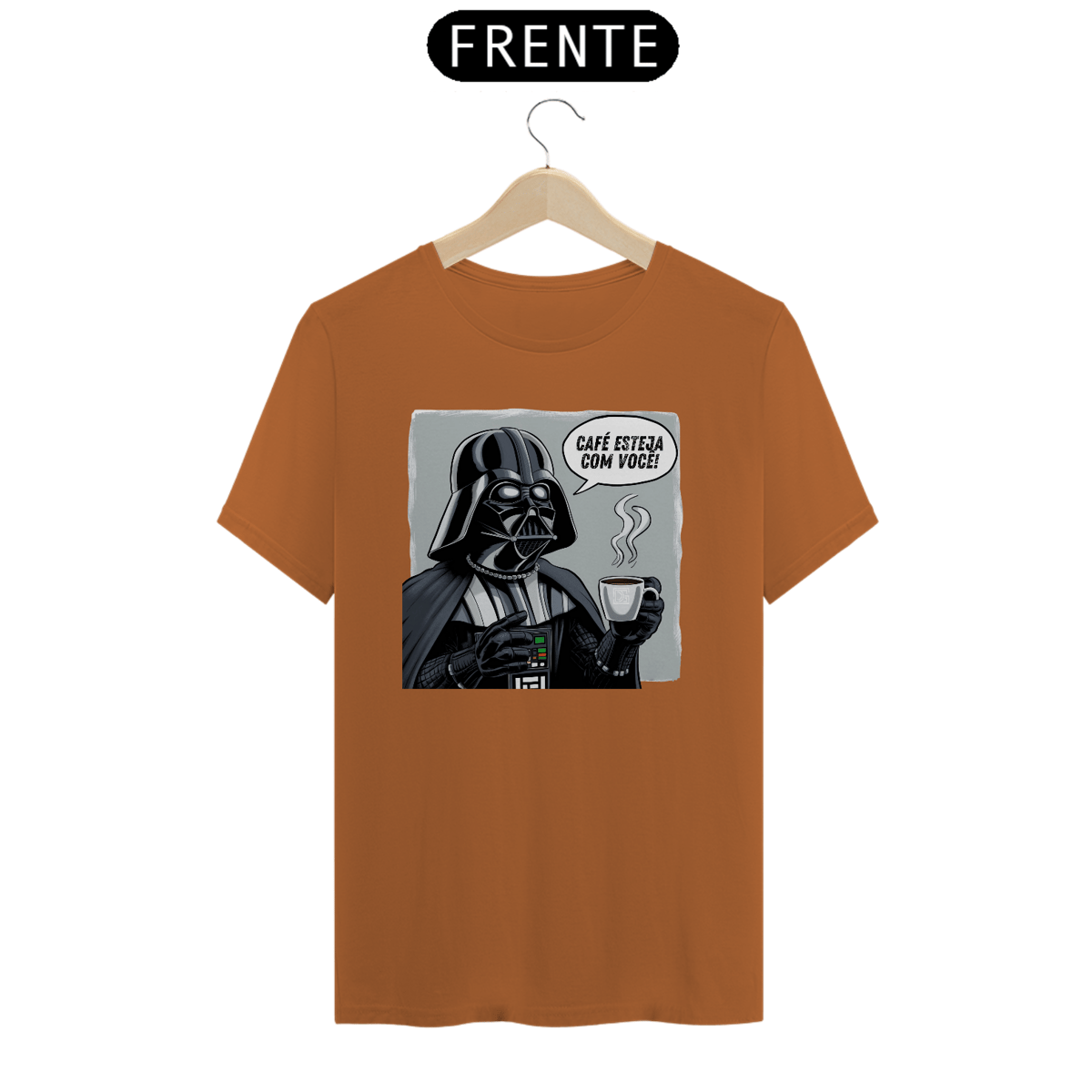 Nome do produto: Camiseta Darth Vader - Café esteja com você