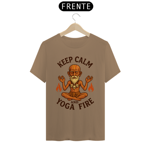 Camiseta Prime Keep Calm and Yoga Fire (Dhalsim)
