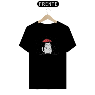 Nome do produto Camiseta gatando na chuva