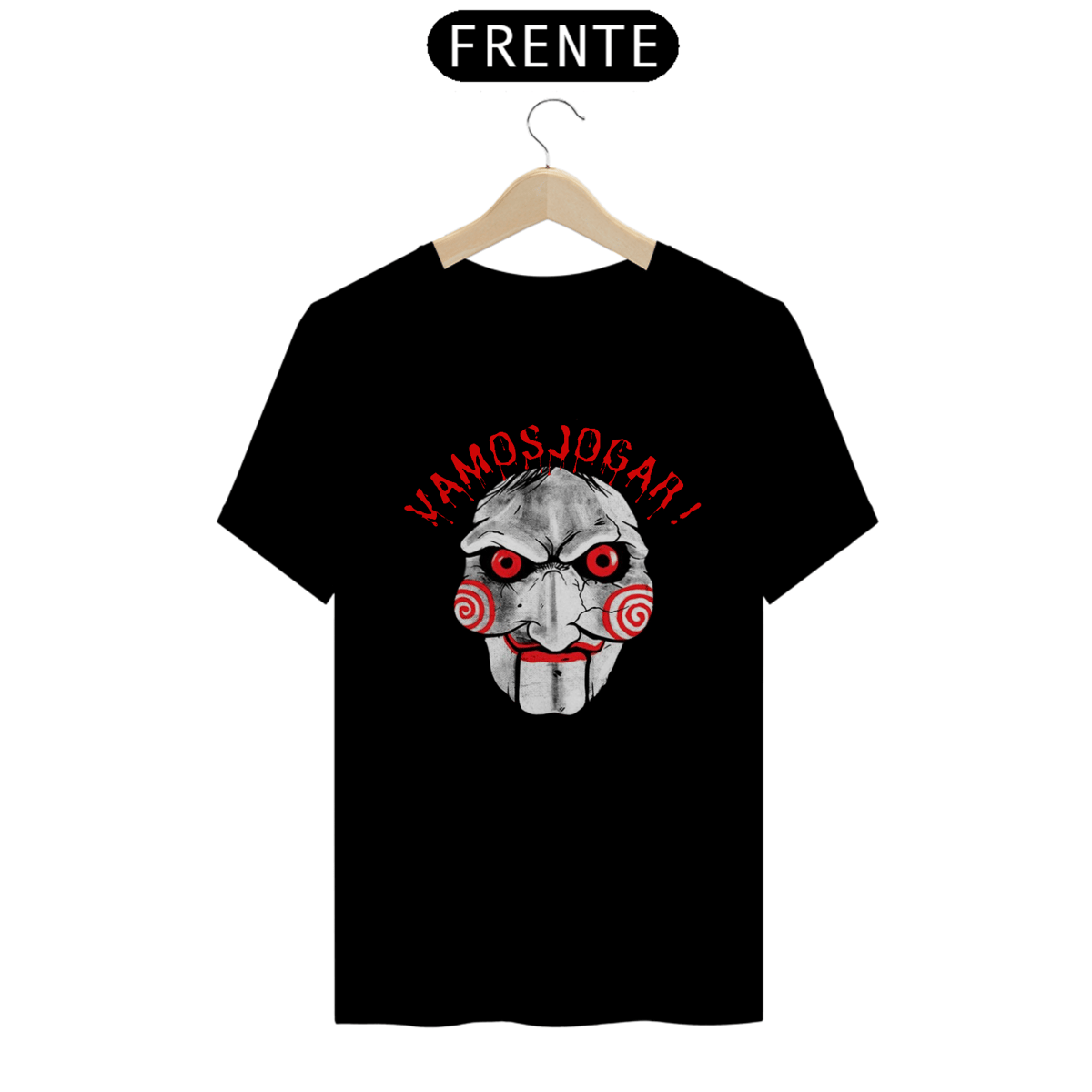 Nome do produto: Camiseta Jogos Mortais (Vamos jogar?)