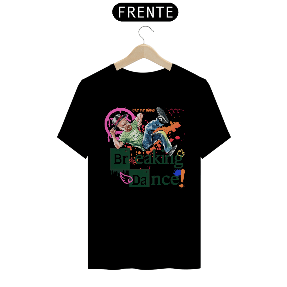 Nome do produto: Camiseta Breaking Bad/Breaking Dancing