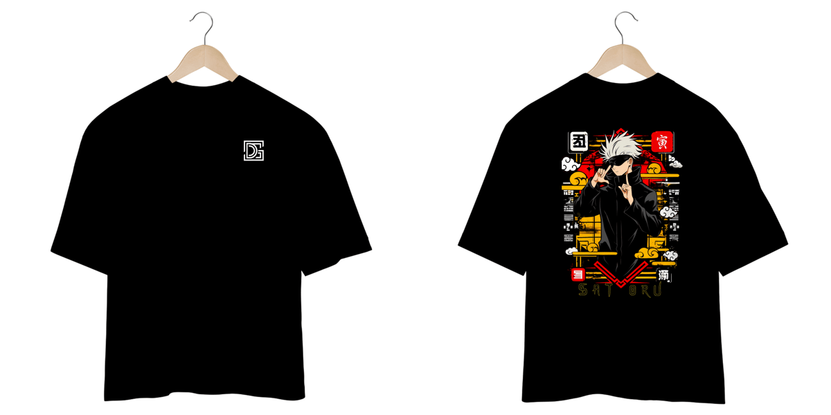 Nome do produto: Camiseta Oversized Jujutsu Kaisen (Satoru)