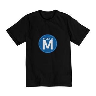 Nome do produto T-shirt Infantil (10 a 14 anos) - Faz o M