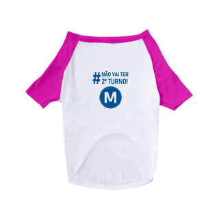 Nome do produto T-shirt Pet - Não vai ter 2º turno