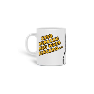 Nome do produto Caneca “Quack Sincero” – Pra tomar café julgando em silêncio