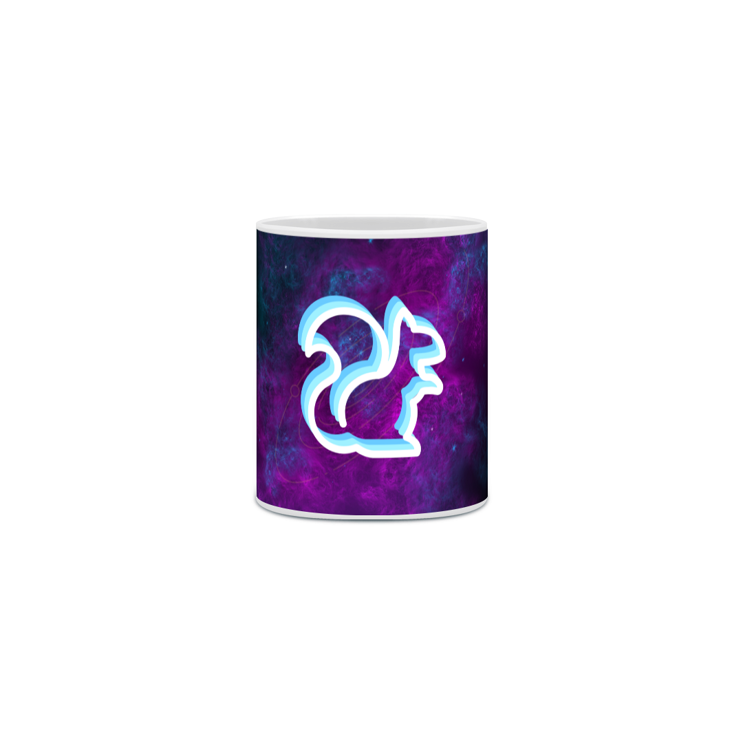 Nome do produto: Caneca “Esquilo Cósmico”