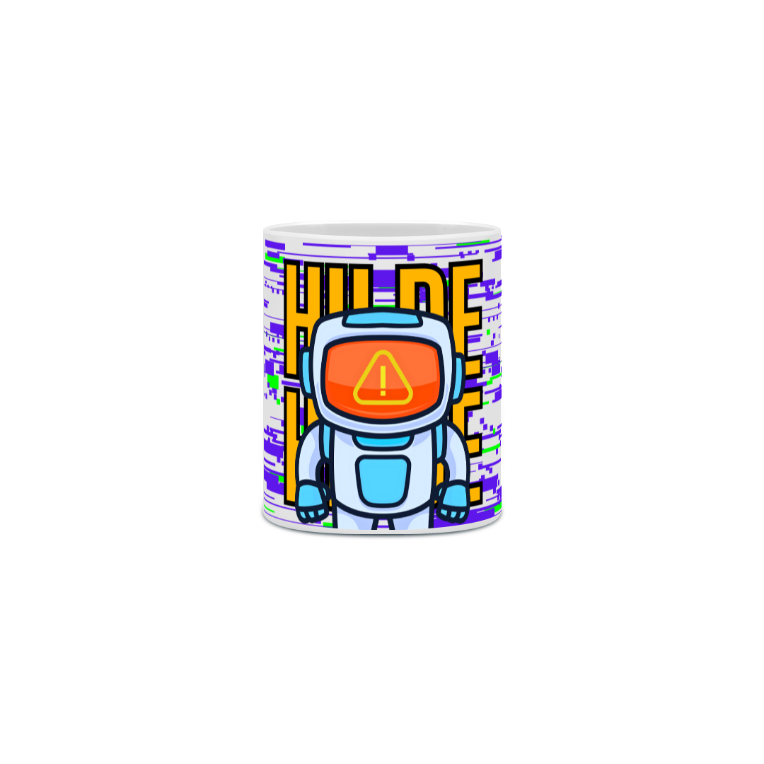 Caneca “Erro do Hildebot” – Sistema com falha, café com sucesso!