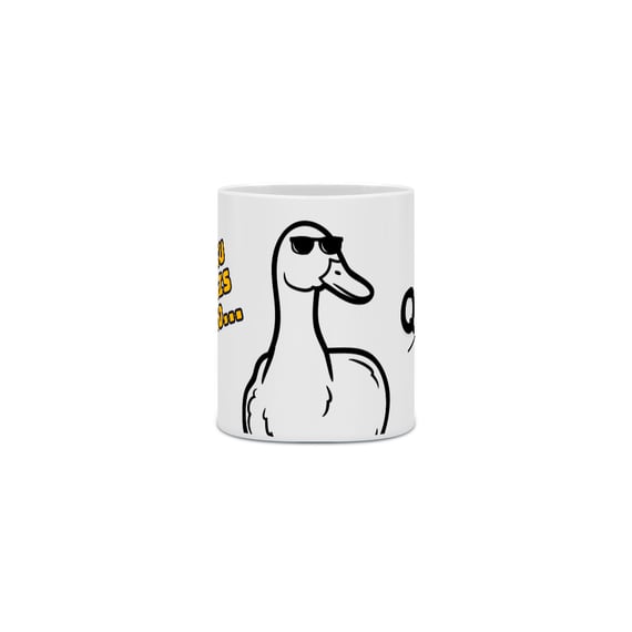 Caneca “Quack Sincero” – Pra tomar café julgando em silêncio