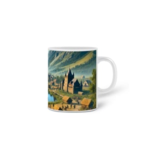 Nome do produto Caneca “Vista do Castelo” – A calmaria antes da próxima invasão (ou imposto medieval)