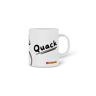 Nome do produto Caneca “Quack Sincero” – Pra tomar café julgando em silêncio