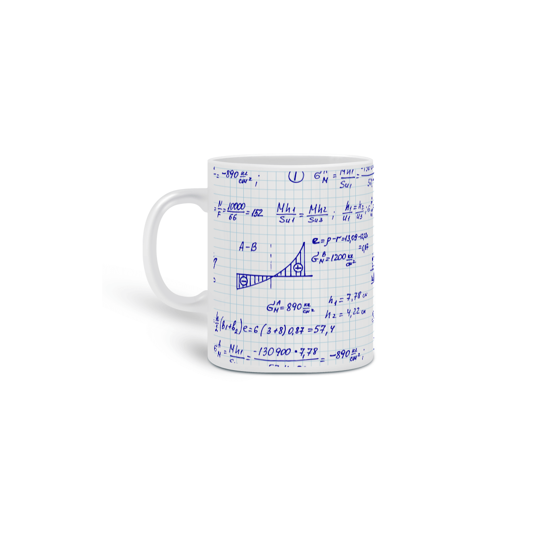 Nome do produto: Caneca Mathematical Scribbles