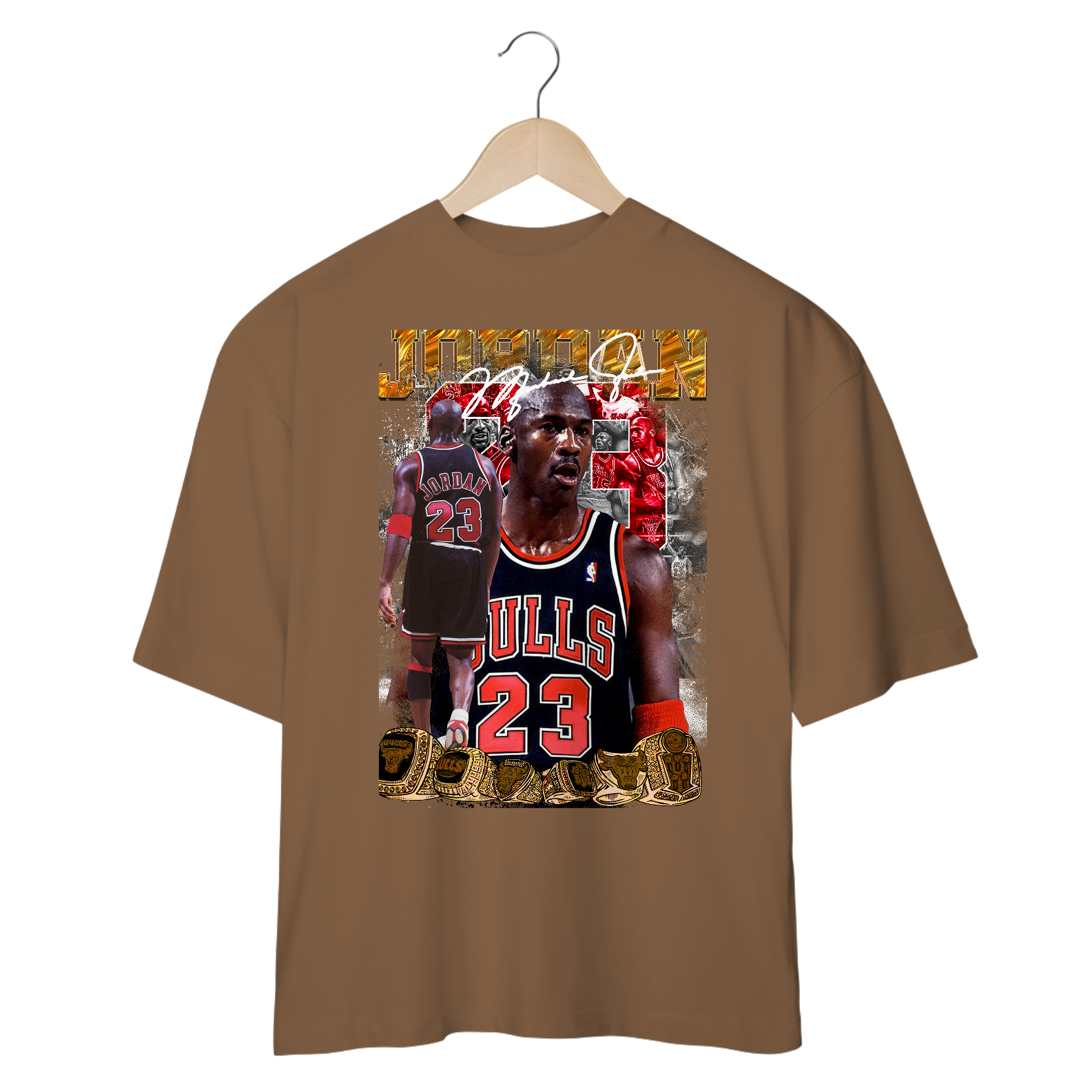Camiseta Oversized Oversized Michael Jordan R$133,43 em