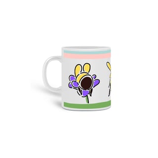 Nome do produto Caneca - Abelha e Flores
