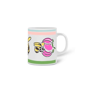 Nome do produto Caneca - Abelha e Flores
