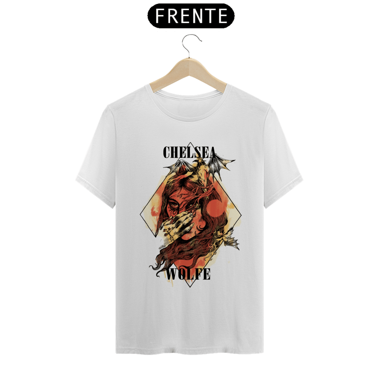 Nome do produto: Camiseta Chelsea Wolfe - Dragons