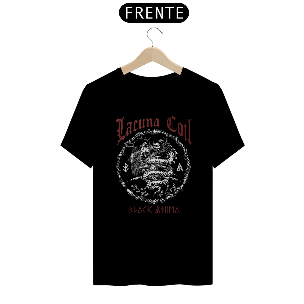 Nome do produto: Camiseta Lacuna Coil - Black Anima