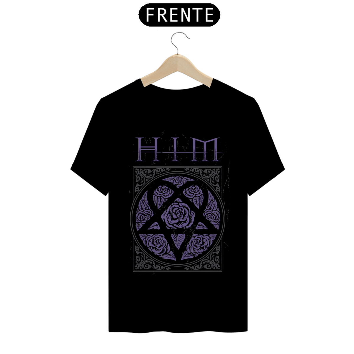 Nome do produto: Camiseta HIM - Roses Heartagram