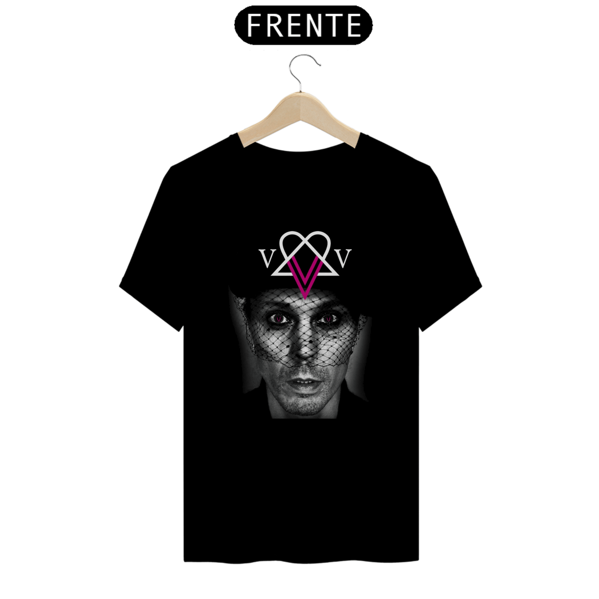 Nome do produto: Camiseta VV (HIM) - Neon Noir