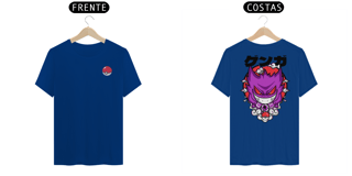 Nome do produto Camiseta Gengar  Pokemon  - Com Pokebola Vetor No Peito