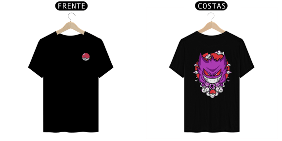 Camiseta Gengar  Pokemon  - Com Pokebola Vetor No Peito
