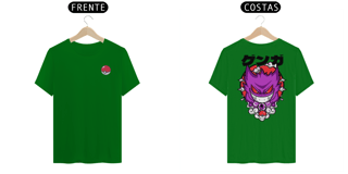 Nome do produto Camiseta Gengar  Pokemon  - Com Pokebola Vetor No Peito