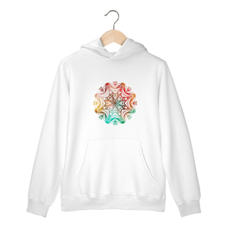 Nome do produto Moletom Canguru Mandala Alvorada Branco